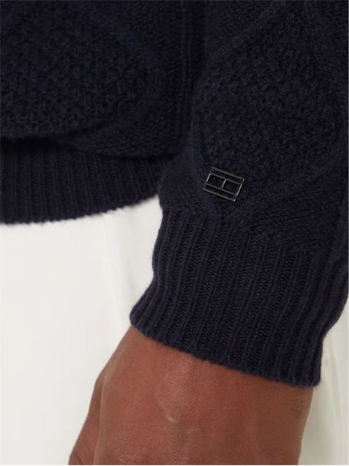 Maglioncino intrecciato a collo alto Tommy Hilfiger | MW0MW40914DW5